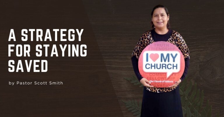 A Strategy For Staying Saved